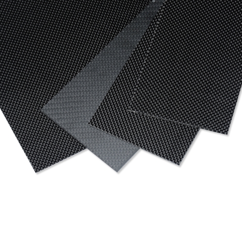 Carbon Fiber Plate/Panel/Sheet 3K Plain Weave Glossy 0.3mm Thickness for RC Model Airplane