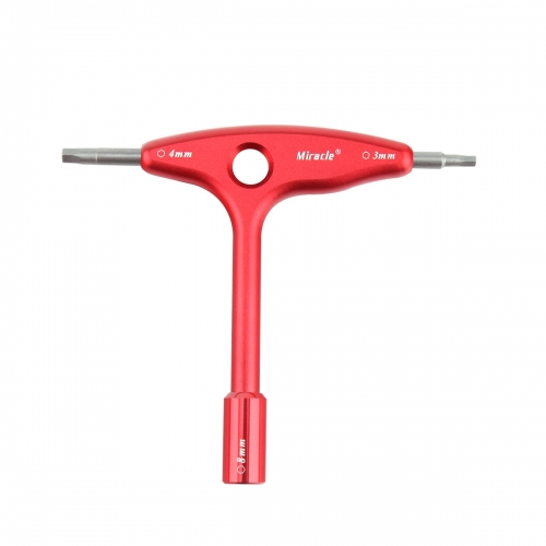 Wrench for Glow CM8/ 3mm/ 4mm Spark Plug Red