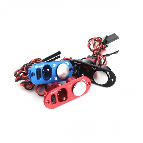 Miracle J-002 Heavy Duty Single Power Switch With Fuel Dot For Fixed Wing RC Plane Flight-model